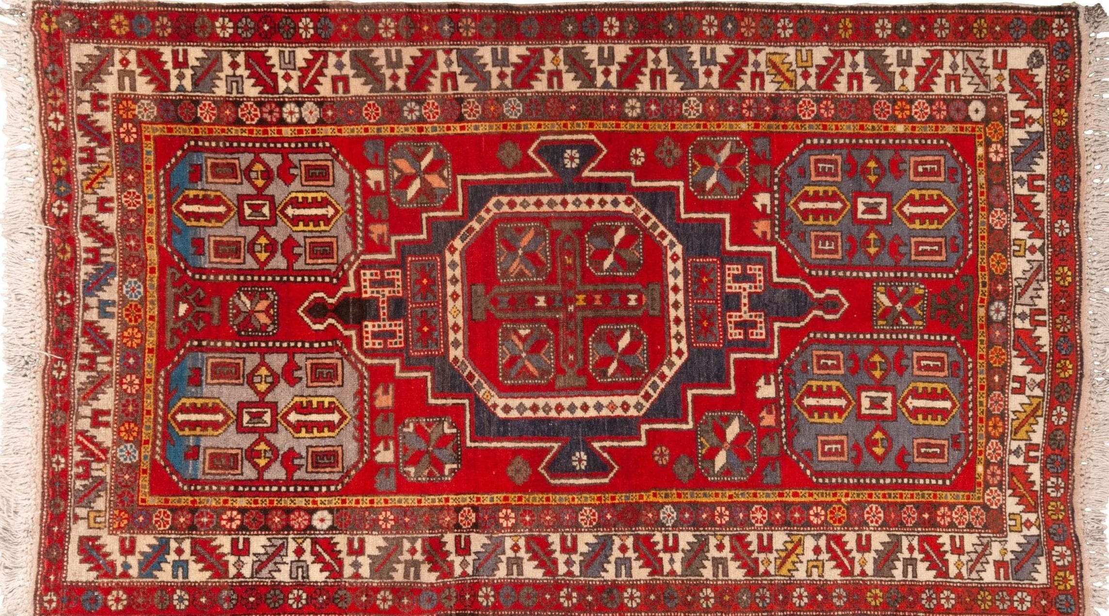 Tappeto Armenia Kazak Antico 205x120cm Alto
