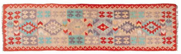 Tappeto Afgano Passatoia Kilim 297x81cm Alto