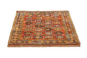 Tappeto Iran Guchan Antico 130x89cm Prospettiva