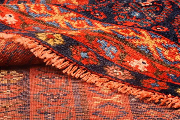 Tappeto Passatoia Persiano Malayer Antico 373x84cm Dettaglio