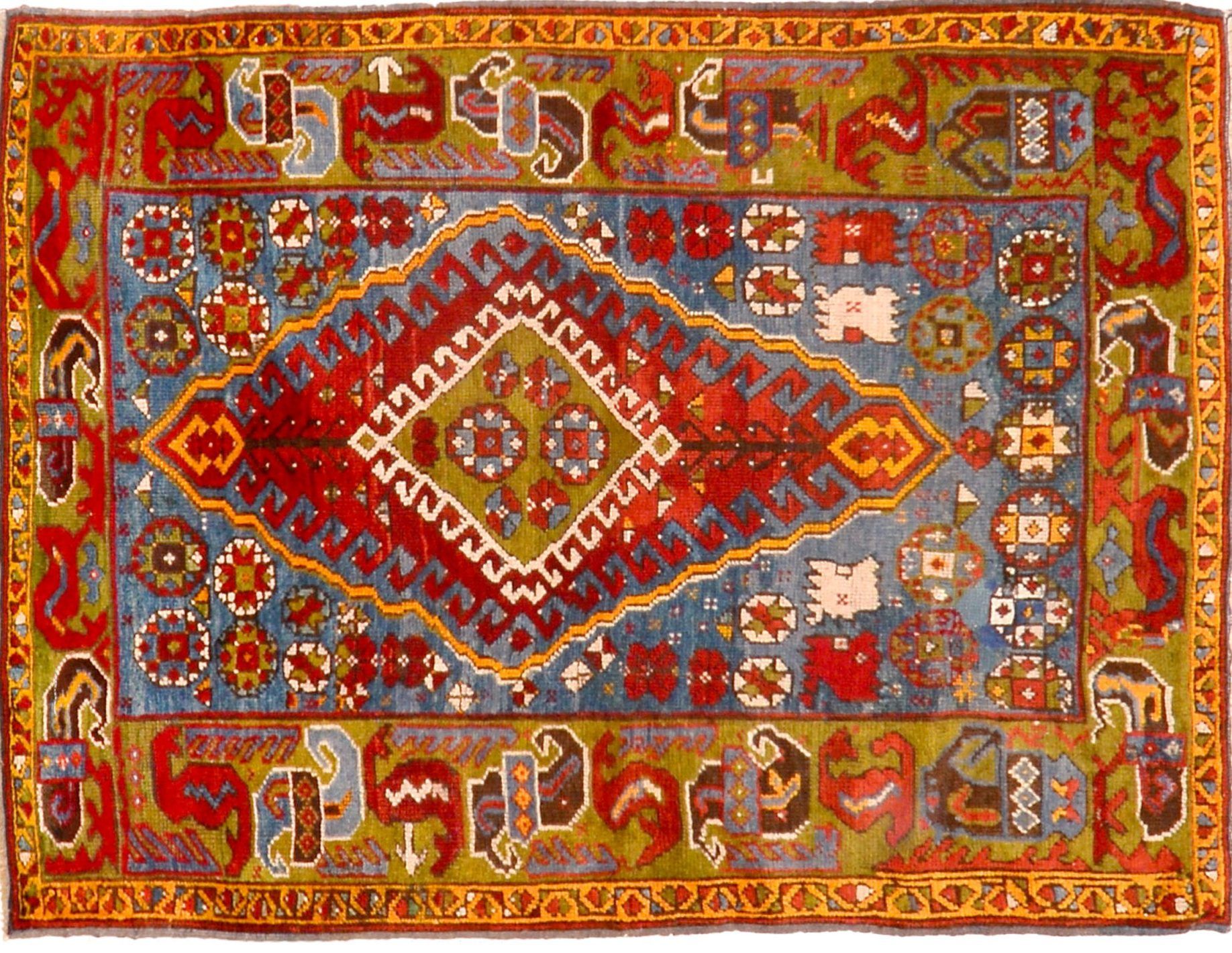 Tappeto Turchia Ushak Antico 148x112 cm Alto