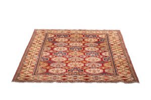 Tappeto Afgano Uzbek 253x182 cm Prospettiva