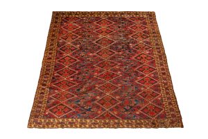 Tappeto Afgano Beshir Antico 308x188 cm Prospettiva
