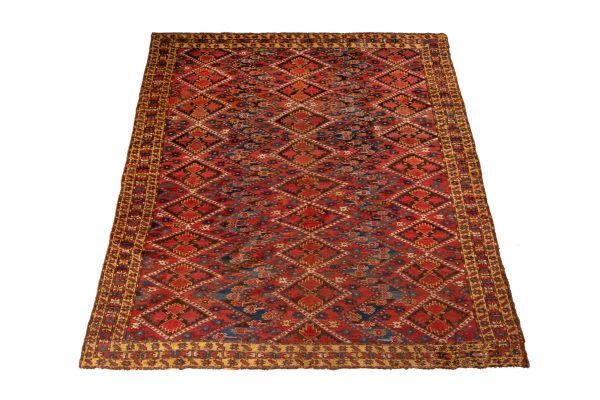 Tappeto Afgano Beshir Antico 308x188 cm Prospettiva