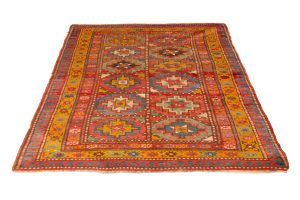 Tappeto Caucaso Kazak Mogan Antico 217x135 cm Prospettiva