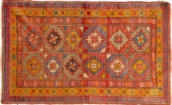 Tappeto Caucaso Kazak Mogan Antico 217x135 cm Alto