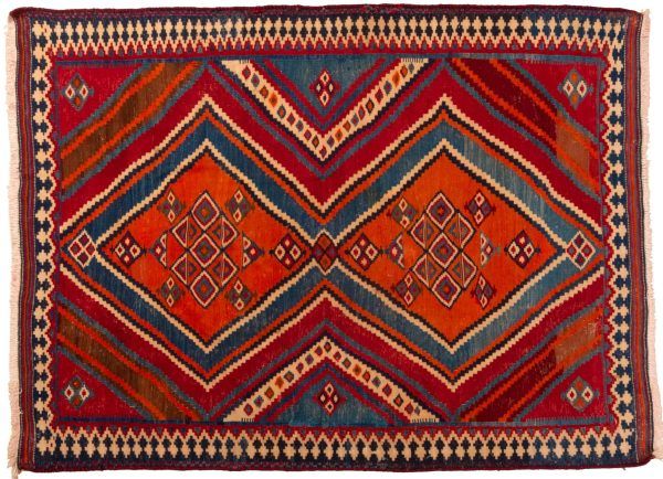 Tappeto Persiano Ghashghai Antico 200x140 cm Alto
