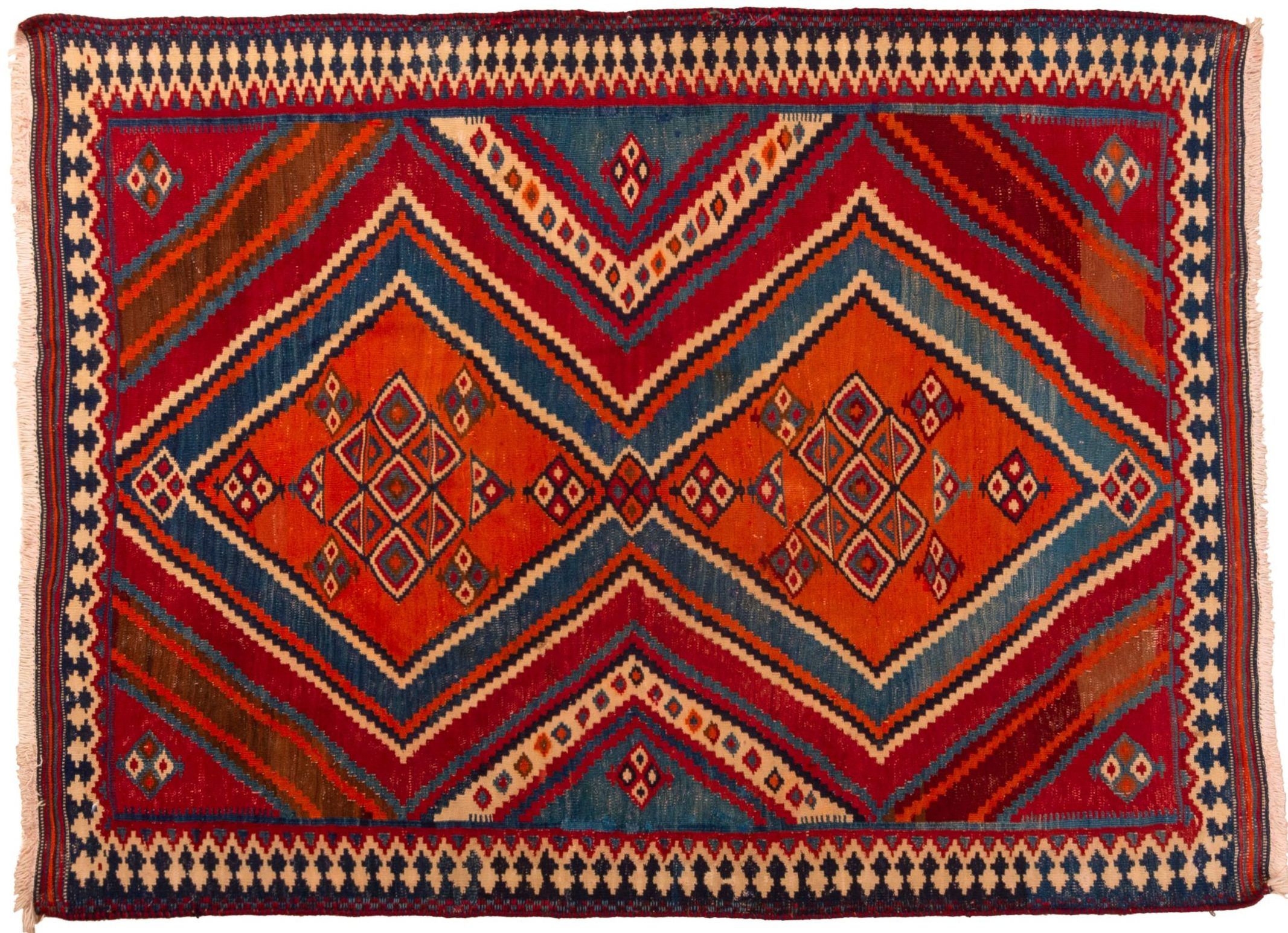 Tappeto Persiano Ghashghai Antico 200x140 cm Alto