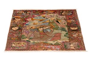 Tappeto Persiano Tabriz Figurato 152x103 cm Prospettiva