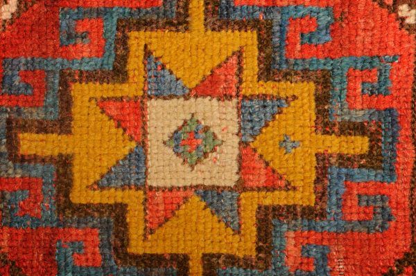 Tappeto Caucaso Kazak Mogan Antico 217x135 cm Dettaglio