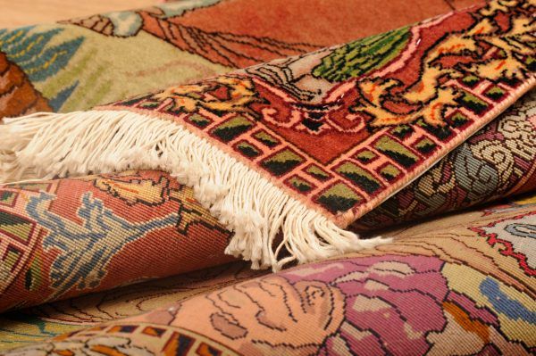 Tappeto Persiano Tabriz Figurato 152x103 cm Dettaglio