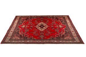 Tappeto Persiano Mashad 400x329cm - Refurbished Prospettiva
