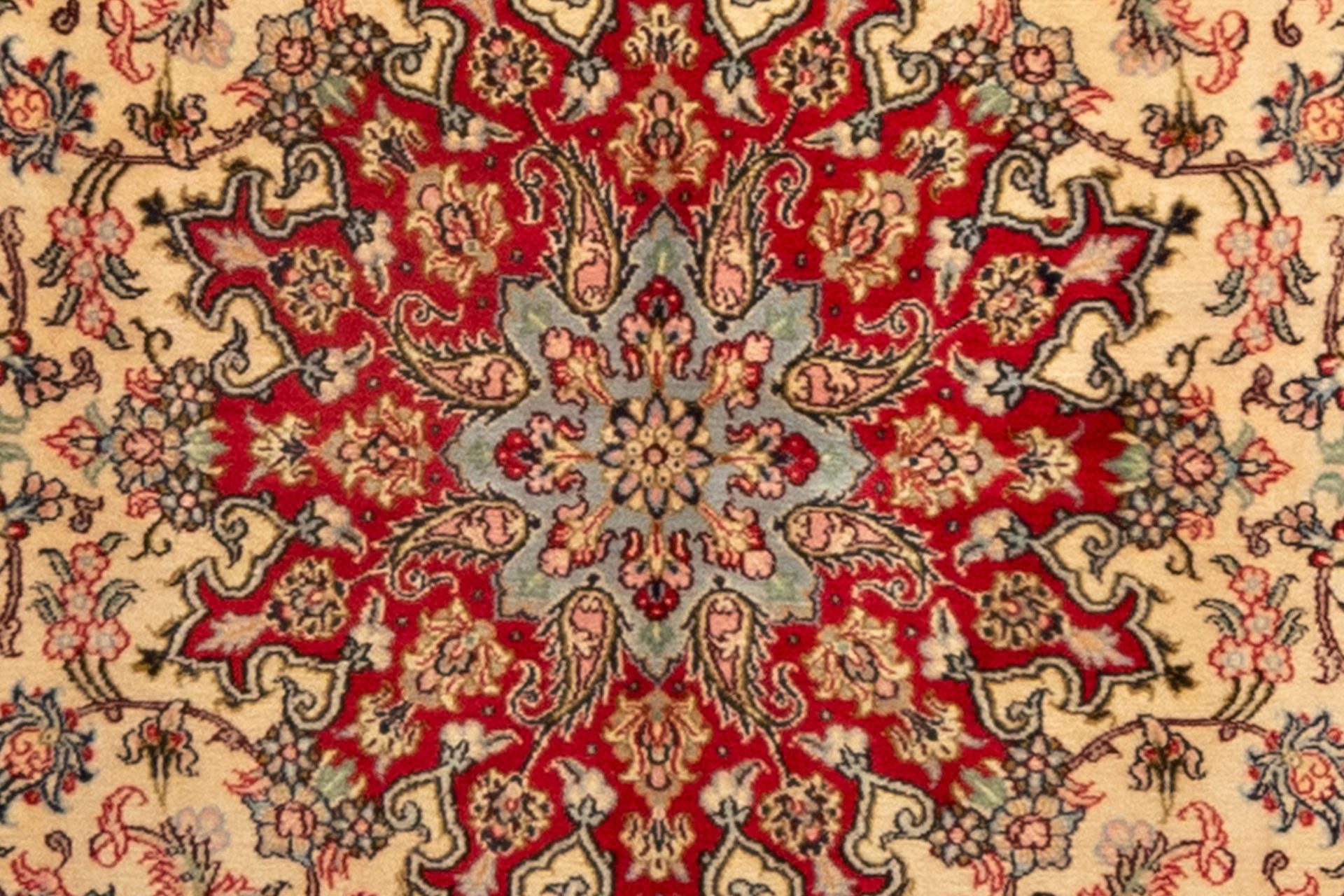Tappeto Persiano Kum 200x200 cm Dettaglio