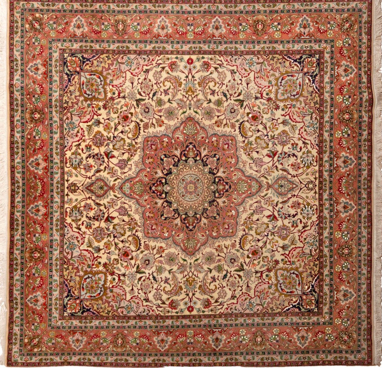 Tappeto Persiano Tabriz 60 Raj 202x200 cm Alto