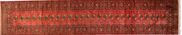 Tappeto Passatoia Pakistan Mori Bukara 305x79 cm Alto