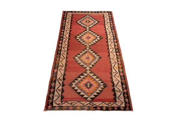 Tappeto Persiano Kilim Passatoia 394x253 cm Prospettiva