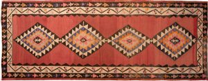 Tappeto Persiano Kilim Passatoia 394x253 cm Alto
