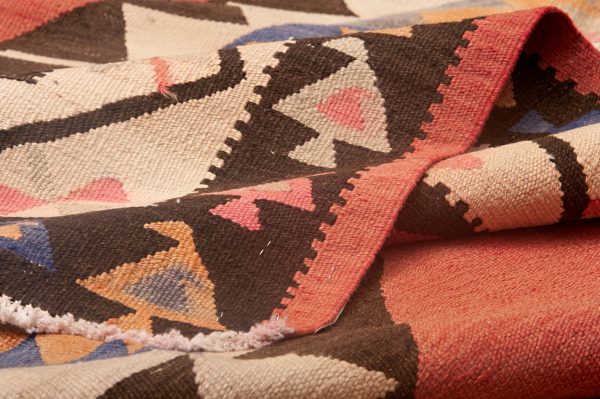 Tappeto Persiano Kilim Passatoia 394x253 cm Dettaglio