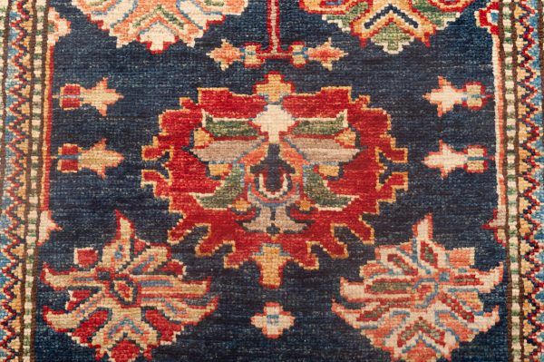 Tappeto Passatoia Afgano Kazak Super 214x74 cm Dettaglio