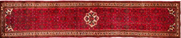 Tappeto Passatoia Persiano Hosseinabad 390x80 cm - Refurbished Alto
