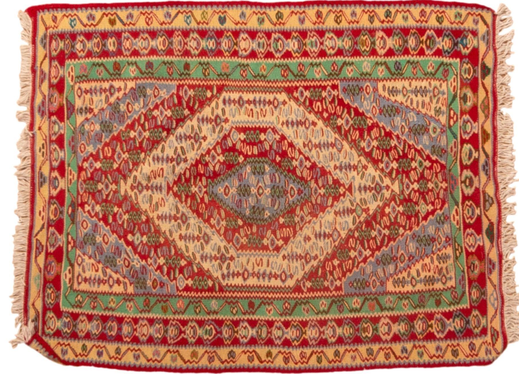 Tappeto Persiano Kilim Senneh Antico Alto