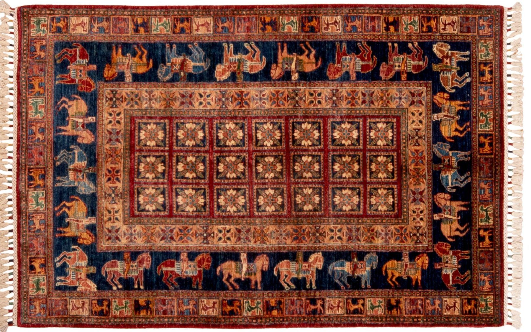 Tappeto Afgano Kazak 185x121cm Alto