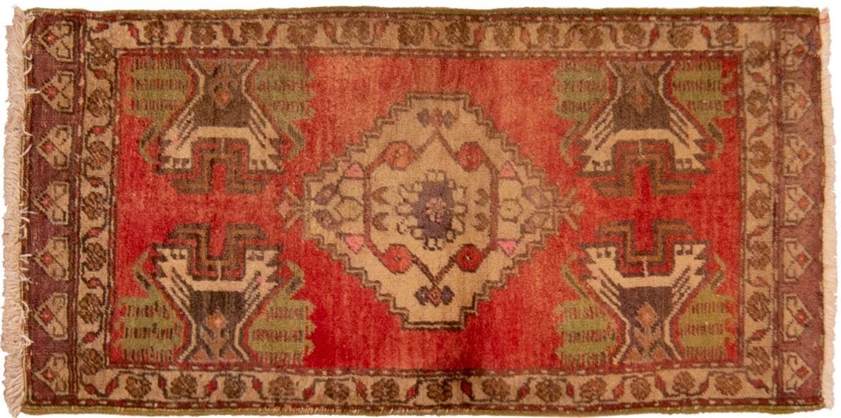 Tappeto Turchia Anatolia Antico 105x50cm Alto