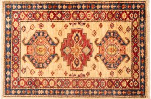 Tappeto Afgano Kazak Gold 88x59cm Alto
