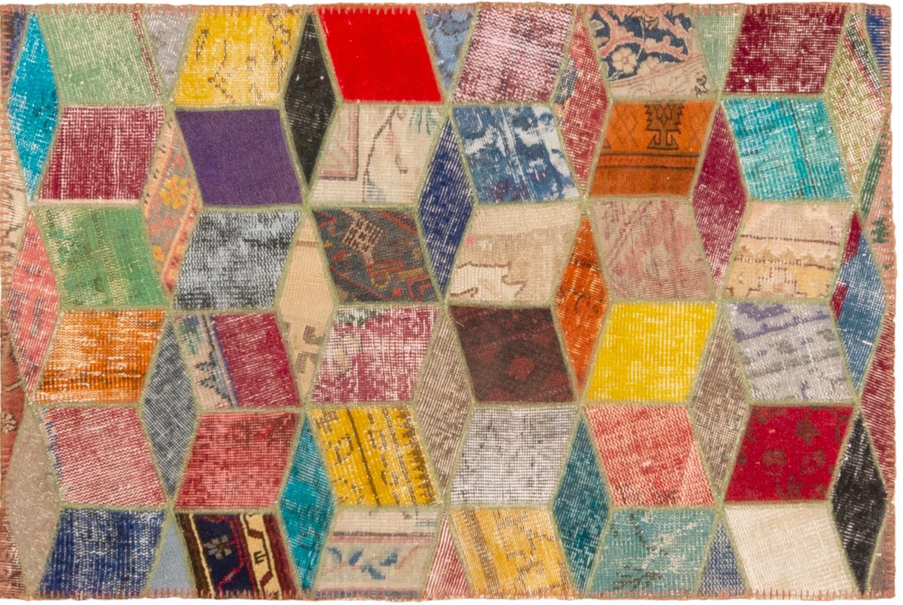 Tappeto Turchia Patchwork 136x91cm Alto