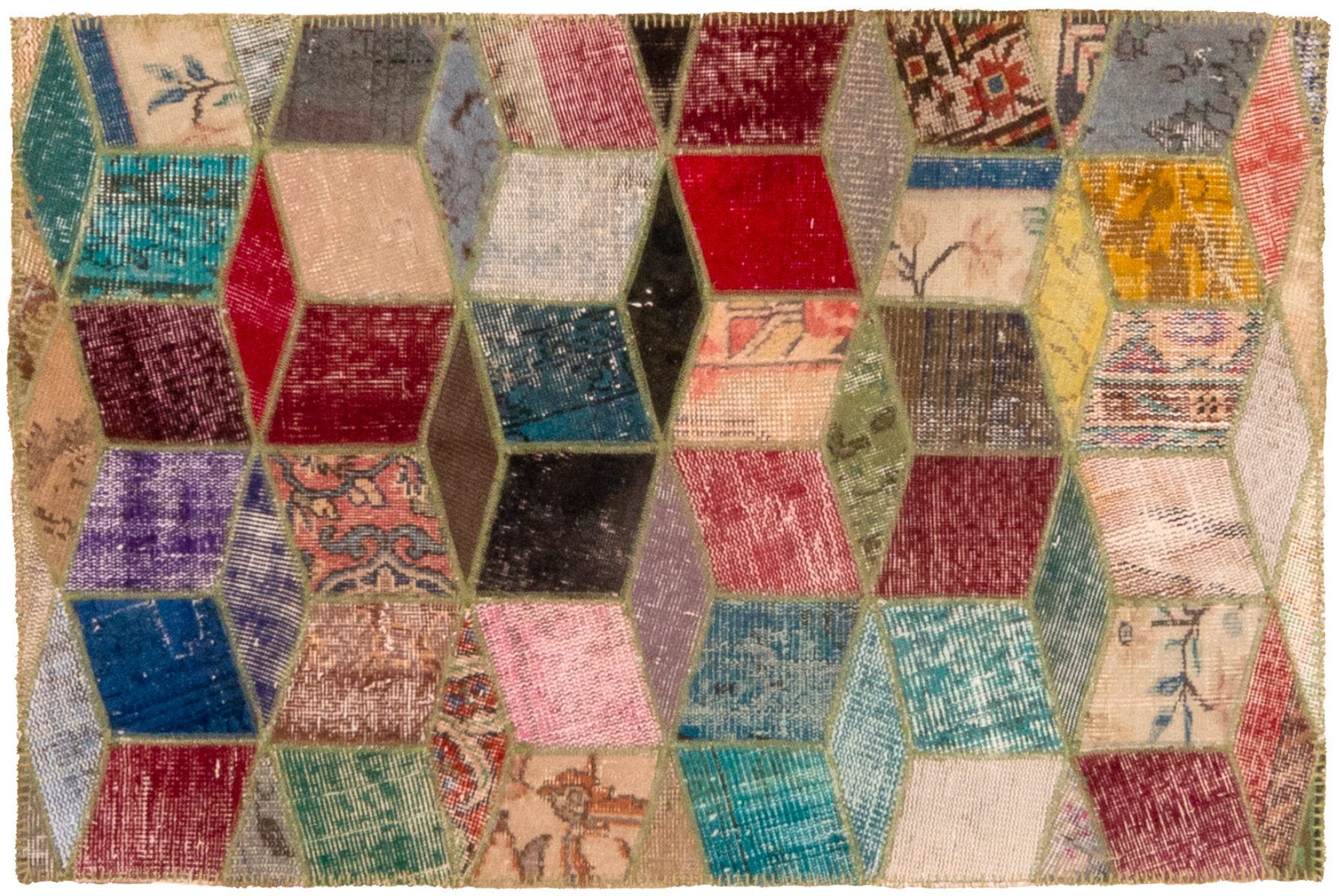 Tappeto Turchia Patchwork 137x91cm Alto