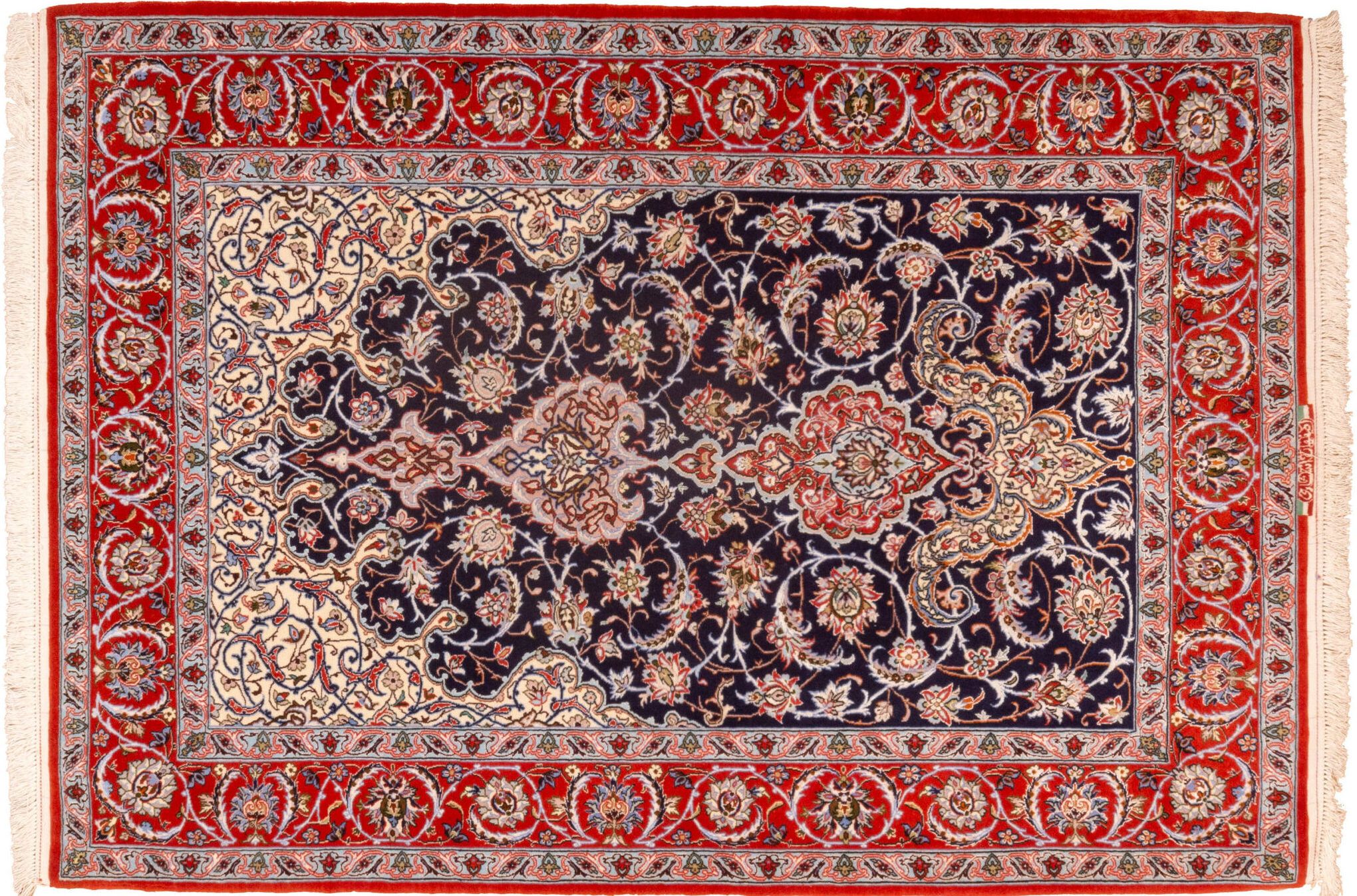 Tappeto Persiano Esfahan 162x113cm Alto
