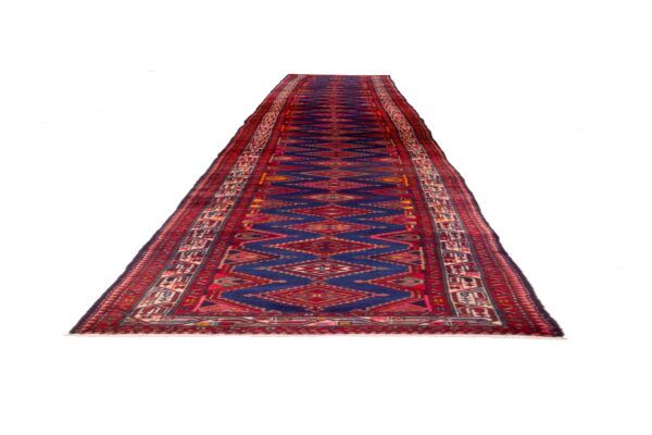 Tappeto Passatoia Persiano Hamadan 500x92- Refurbished Prospettiva