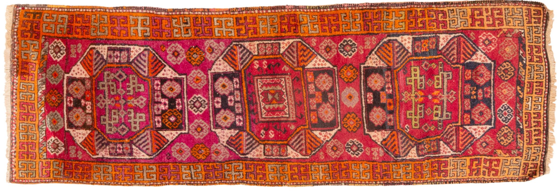 Tappeto Passatoia Anatolia Kurdo Antico 257x82 cm Alto