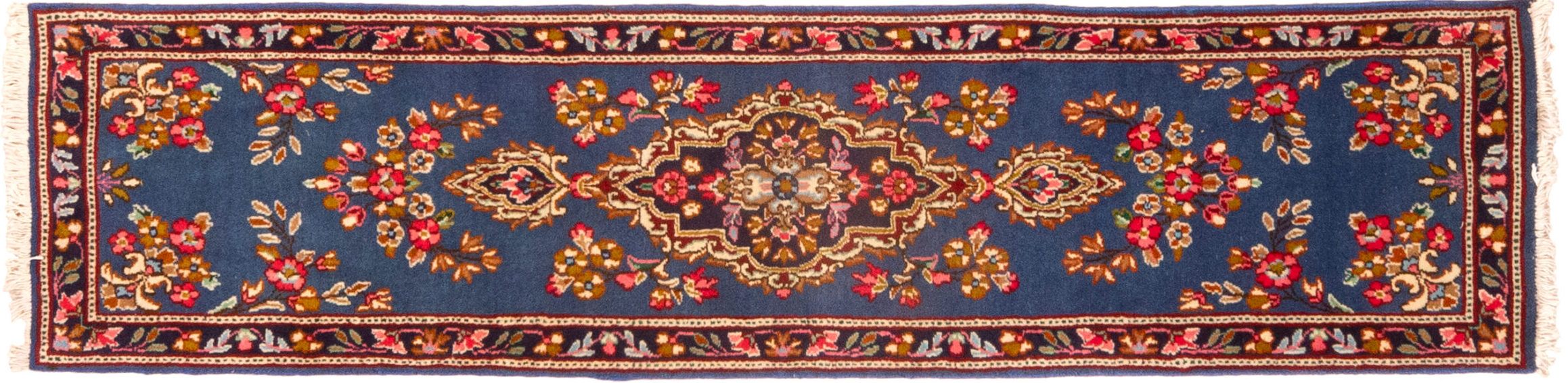 Tappeto Passatoia Persiano Kerman 238x56cm Alto