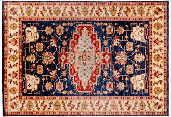 Tappeto Afgano Serafi 226x187cm -Refurbished- Alto