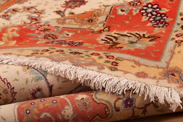 Tappeto Persiano Tabriz 203x146cm -Refurbished- Dettaglio