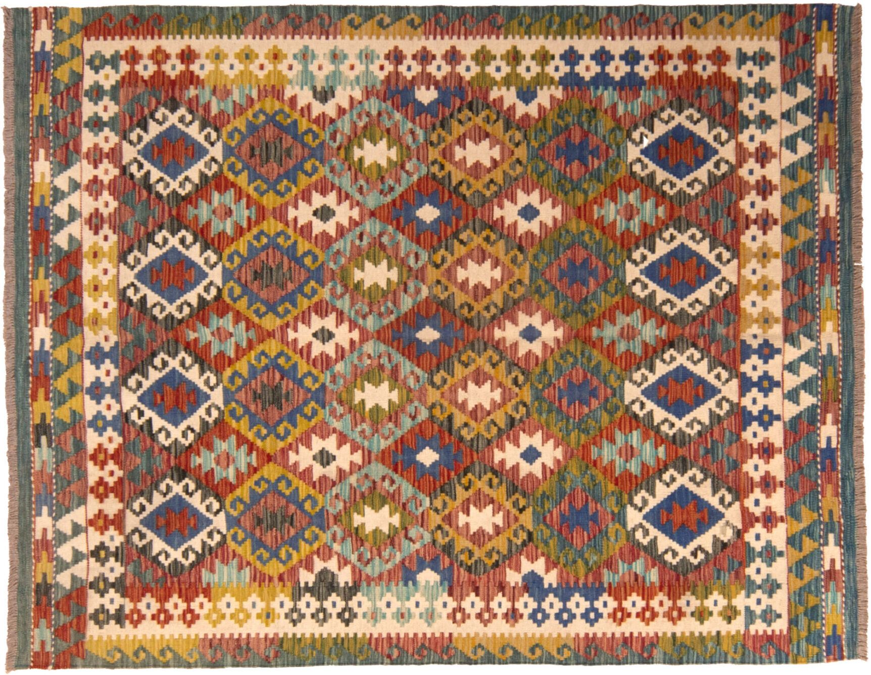 Tappeto Afgano Kilim 194x152 cm Alto