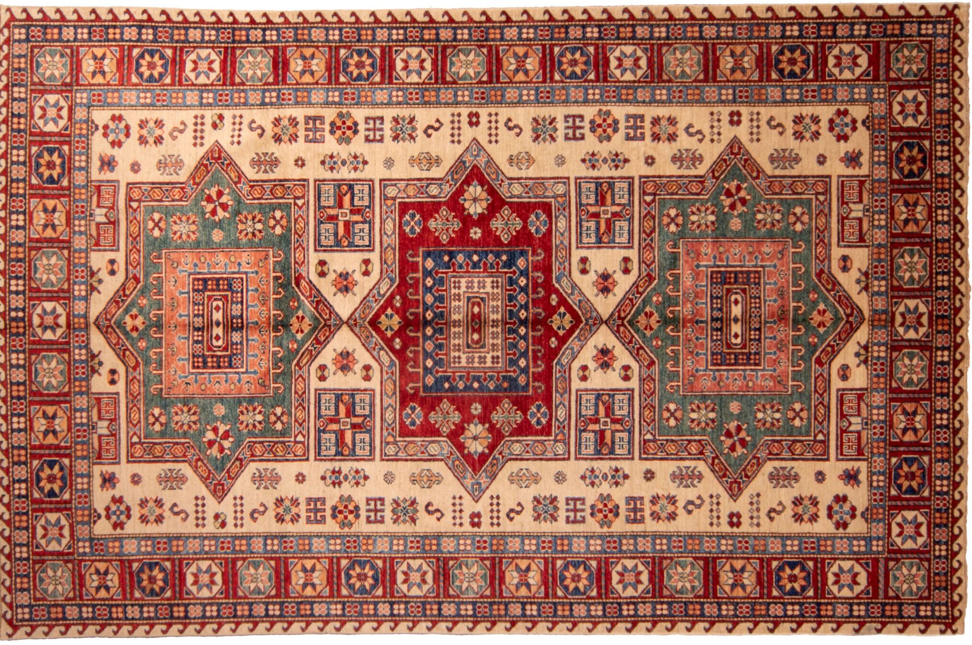 Tappeto Afgano Kazak Super 275x179 cm Alto