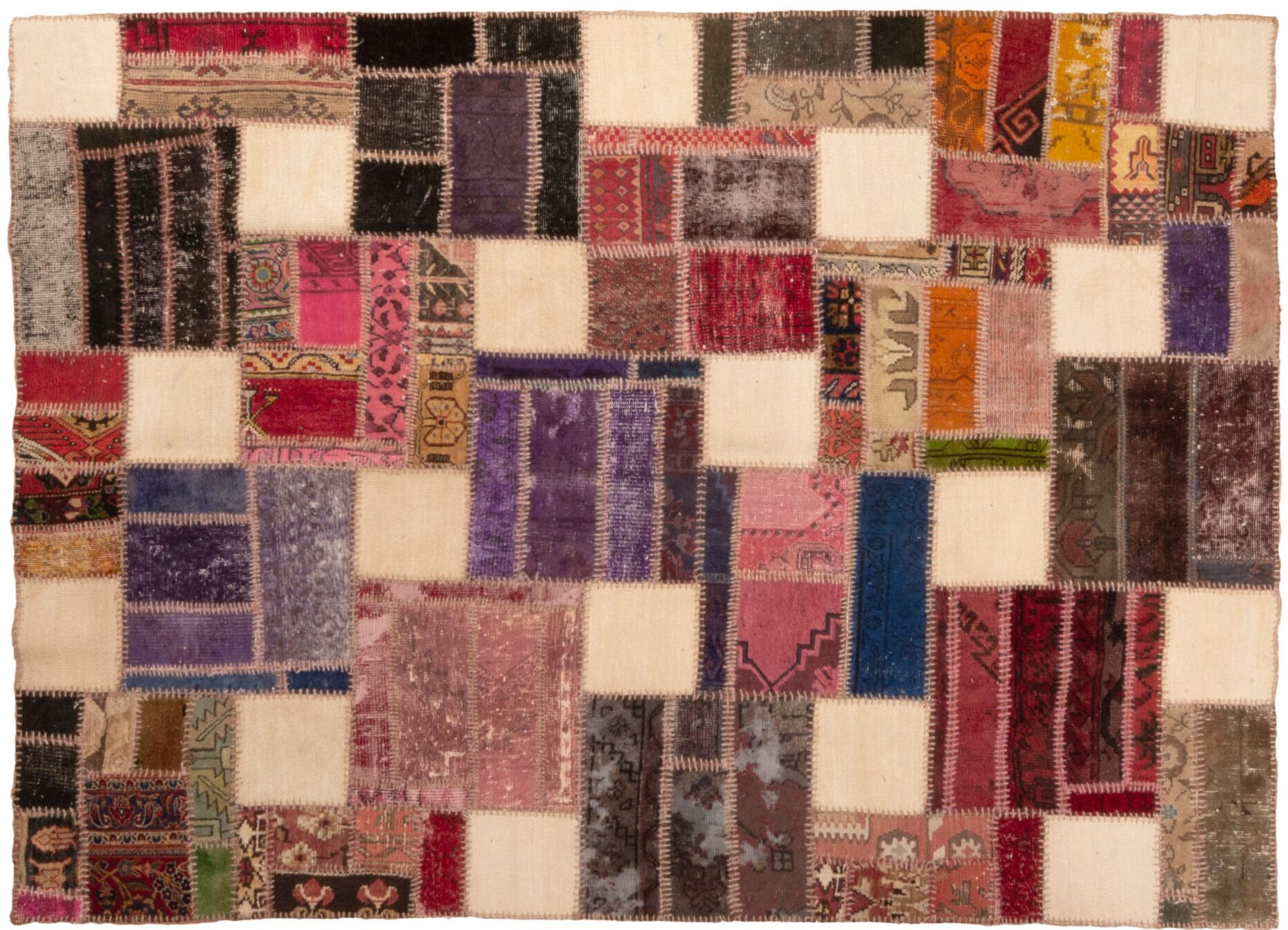 Tappeto Turchia Patchwork 255x184 cm Alto