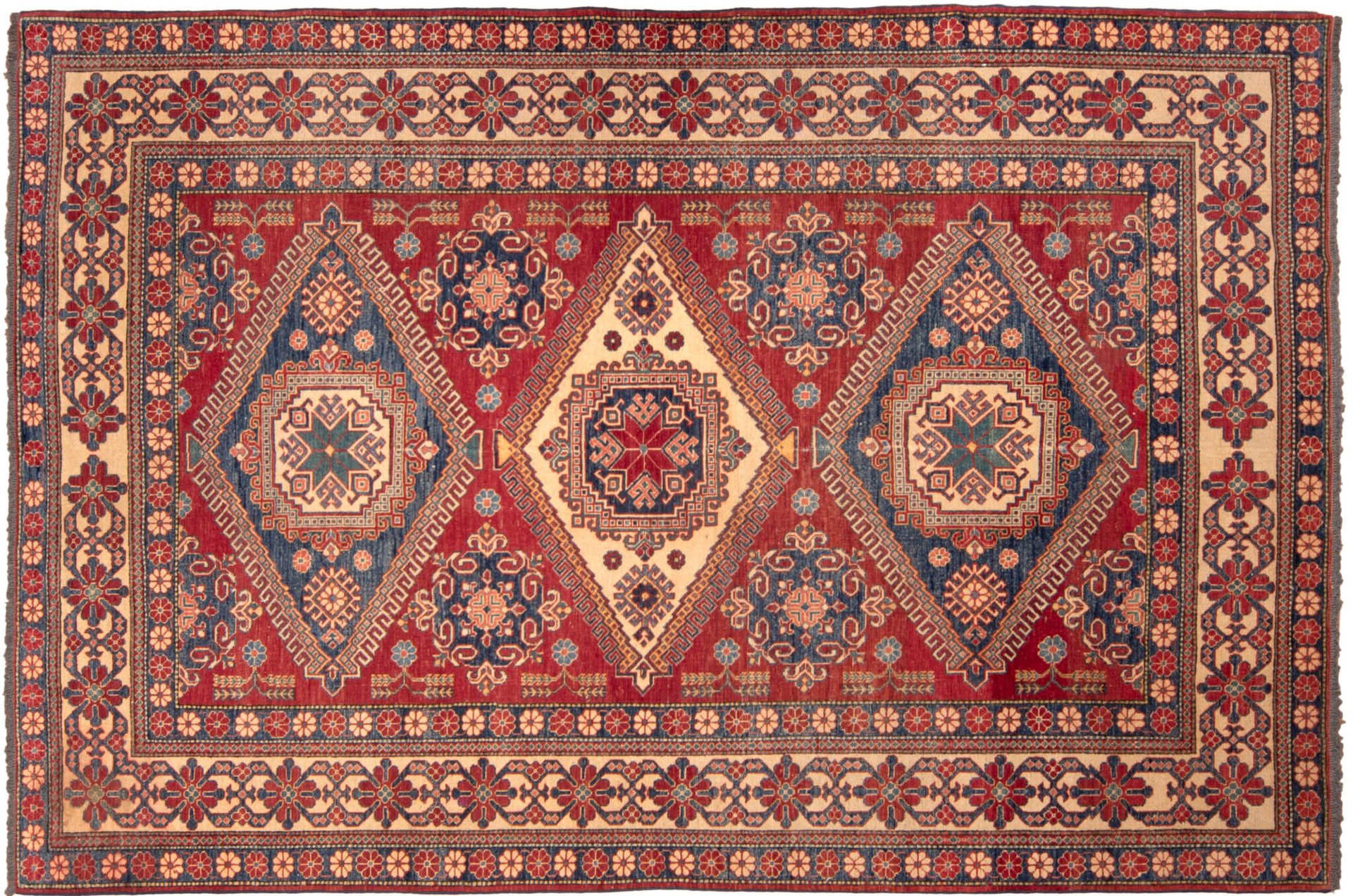 Tappeto Afgano Kazak 332x222cm -Refurbished-