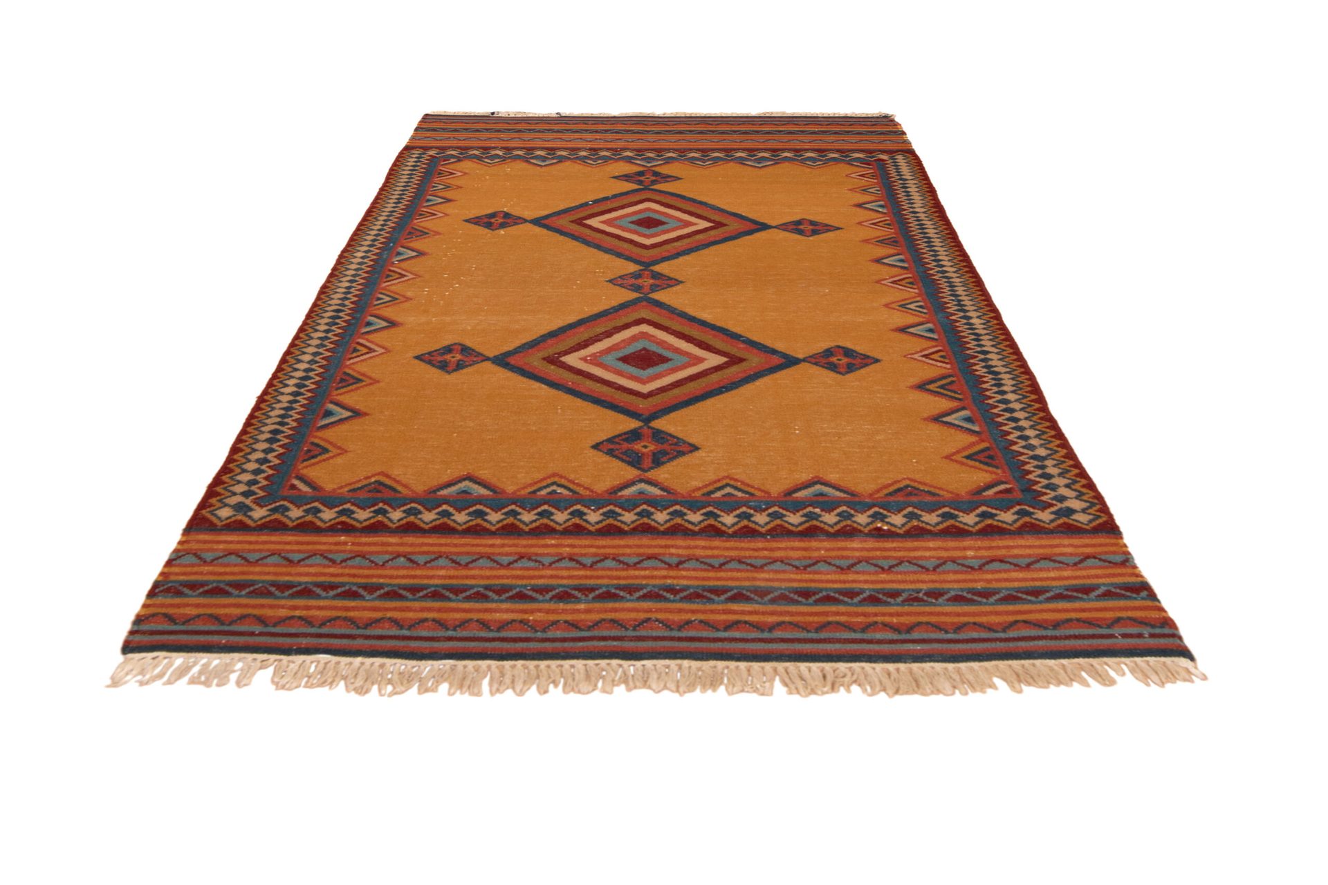 Tappeto Persiano Kilim Qashqai Antico 210x120cm