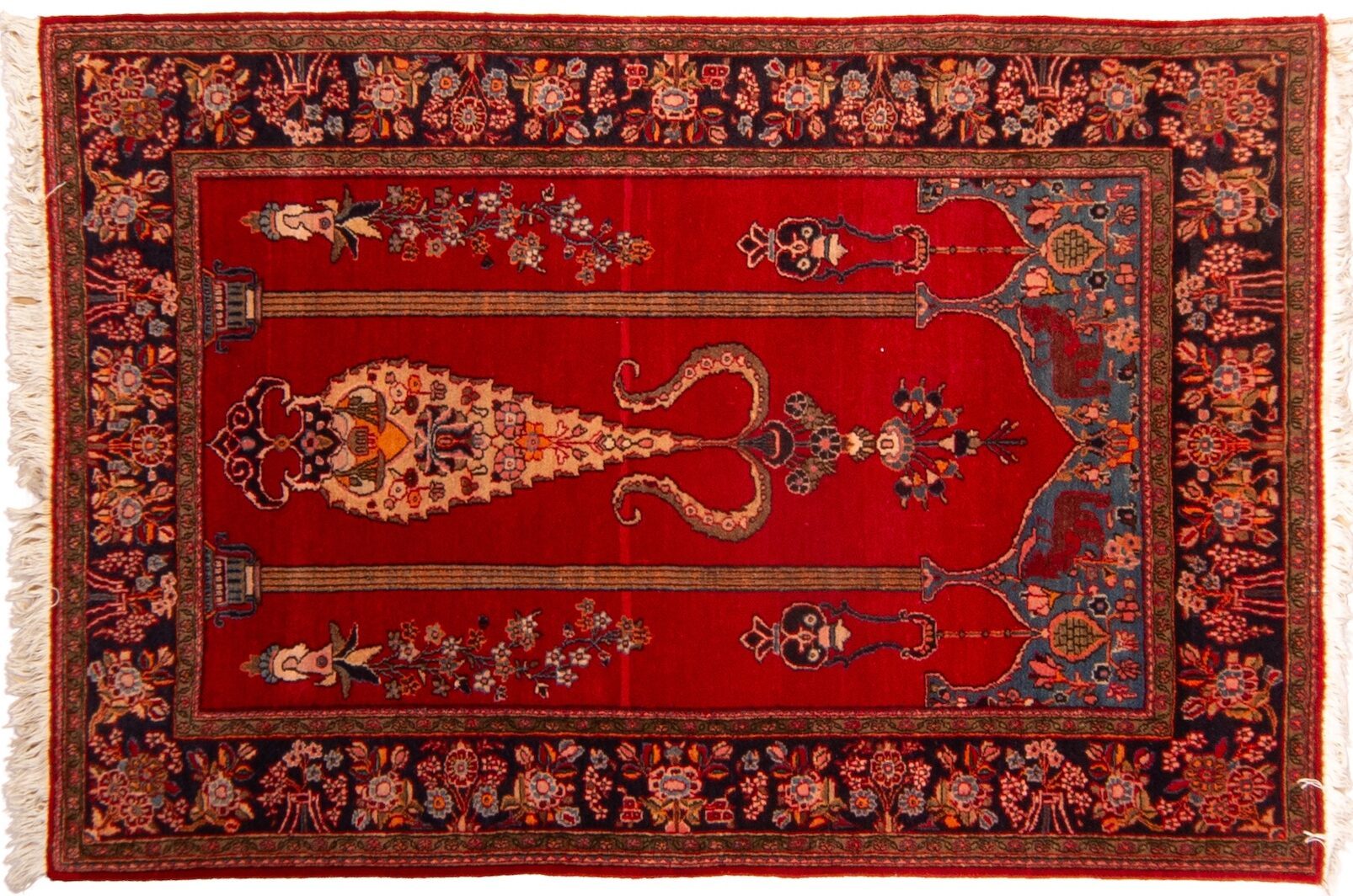 Tappeto Persiano Kum 198x134cm- Refurbished-