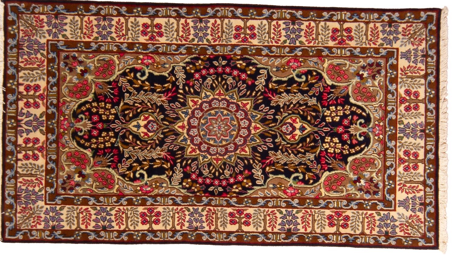 Tappeto Persiano Kerman 212x117cm.